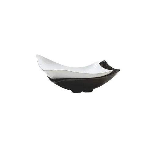 GET ML-220-BK San Michele 4qt Black Melamine Bowl 16‑1/4" x 10‑1/2" x 6" Rectangular Dishwasher Safe