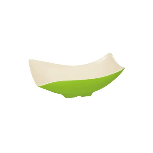 GET ML-220-KL Keywest™ Bowl, 4 Qt., 16.25" x 10.5" x 6" H, Lime Melamine, Dishwasher Safe, BPA‑Free