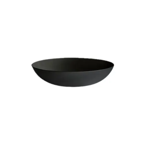 GET ML-239-BK Siciliano Bowl, 18" Dia, 4-1/4" H, 11.4 Qt, Black Melamine, Break‑Resistant, NSF