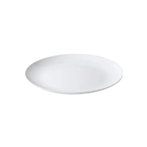 GET ML-243-W - Siciliano Plate, 24" Dia. x 2" H, White Melamine Coupe, Dishwasher Safe, NSF