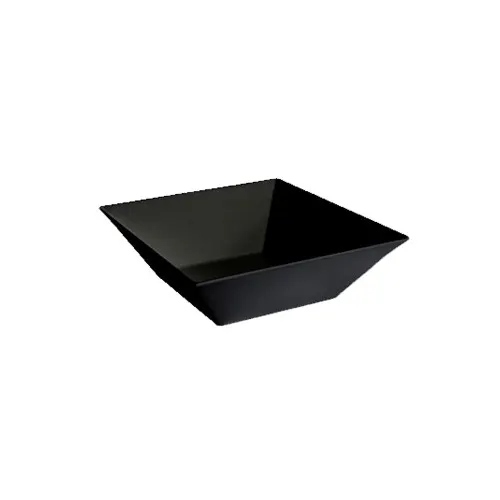 GET ML-246-BK Siciliano Bowl, 1.6 Qt, 8" x 2-1/2"H, Square, Melamine, Black