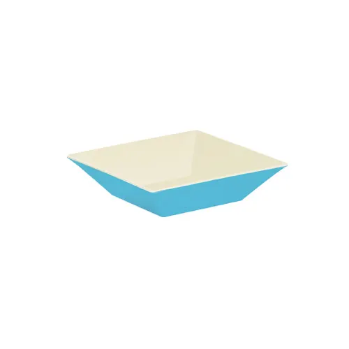 GET ML-247-SE Keywest™ Bowl, 2-1/2 Qt, 10" x 2-1/2" H, Square, Two-Tone Melamine, BPA‑Free