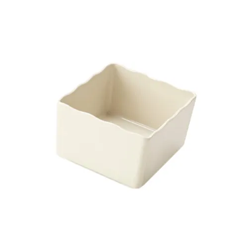 GET ML-260-IV 2.2 Qt Salad Crock, 6-2/5" x 6-4/5" x 3-9/10" H, Ivory Melamine, BPA Free
