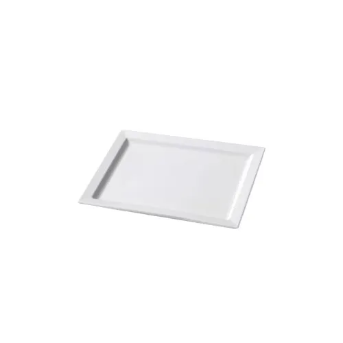 GET ML-294-W Bake & Brew Display Tray 12"x9" White Melamine Break-Resistant Dishwasher BPA Free NSF