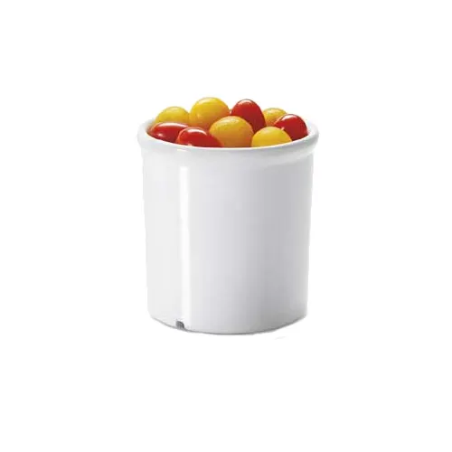 GET ML-295-W Salad Crock – 1‑Qt, 4” Dia × 4” Deep, White Melamine, Break‑Resistant, Dishwasher Safe