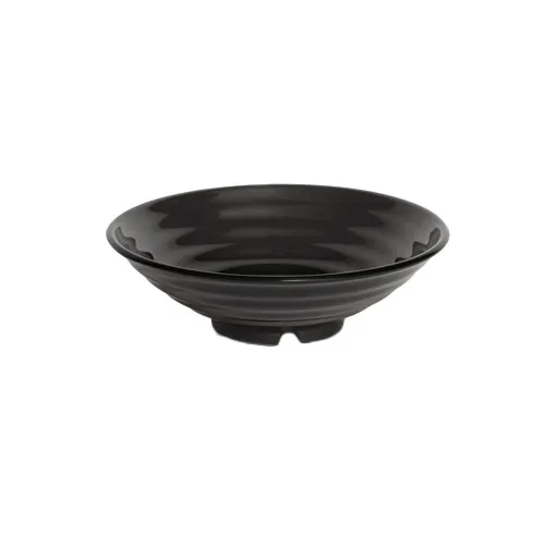 GET ML-78-BK Milano™ Bowl, 1 Qt., 8" Dia. X 2-1/4"H, Round, Break-Resistant, Melamine, Black