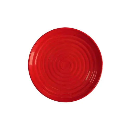 GET ML-83-RSP Red Sensation Plate, 12-1/2" Dia., Round, Break-Resistant, Melamine, Red