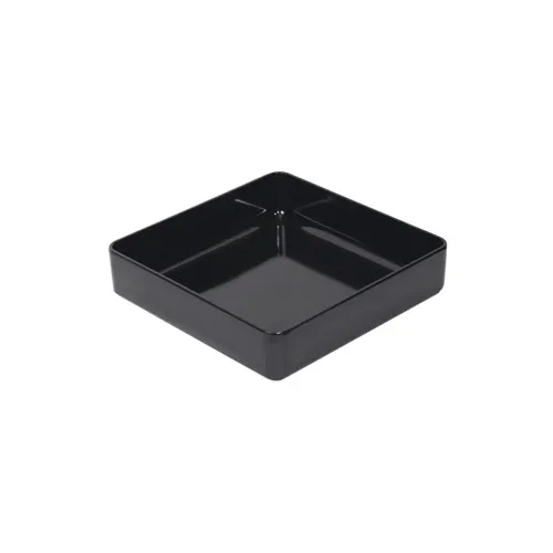 GET ML-85-BK Milano™ Bowl, 5.7 Qt., 12" x 2-3/4", Square, Break-Resistant, Melamine, Black
