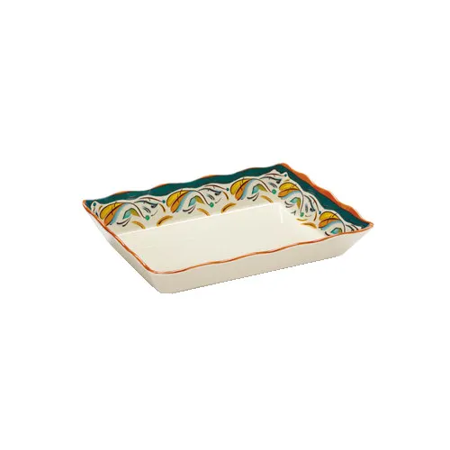 GET ML-88-BF Bella Fresco™ Tray, 13-3/4" x 9-1/2" x 2-1/2"H, Rectangular, Patterned, Melamine