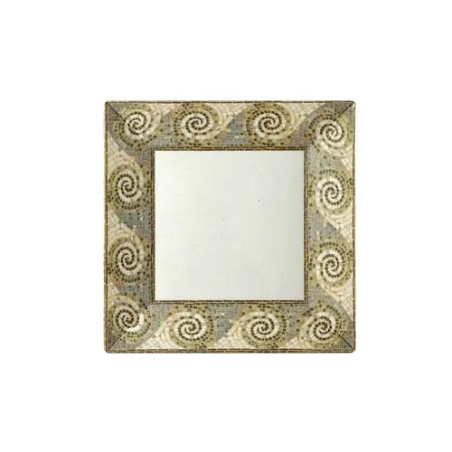 GET ML-92-MO Mosaic Square Plate, 16", Break-Resistant, Dishwasher Safe, Melamine, NSF
