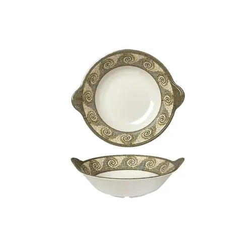 GET ML-93-MO Mosaic™ Bowl – 2 Qt (2.4 Qt Rim Full), 12-1/2" Dia x 3" H, Handled, Melamine