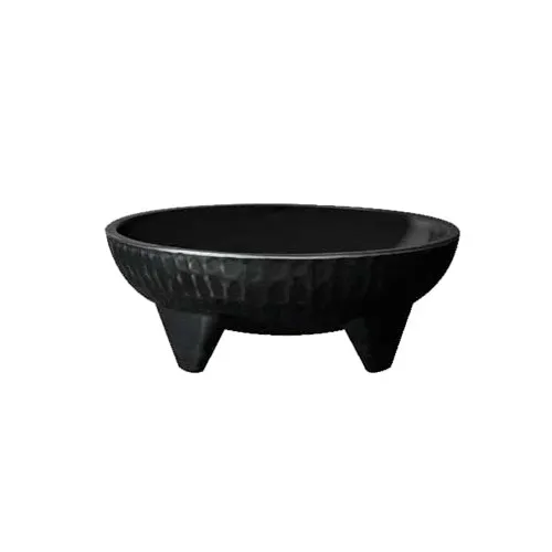 GET MOJ-803-BK Molcajete Bowl 26 oz 7.75" Dia × 2.75" H Black Melamine Break‑Resist NSF - 1 Dozen
