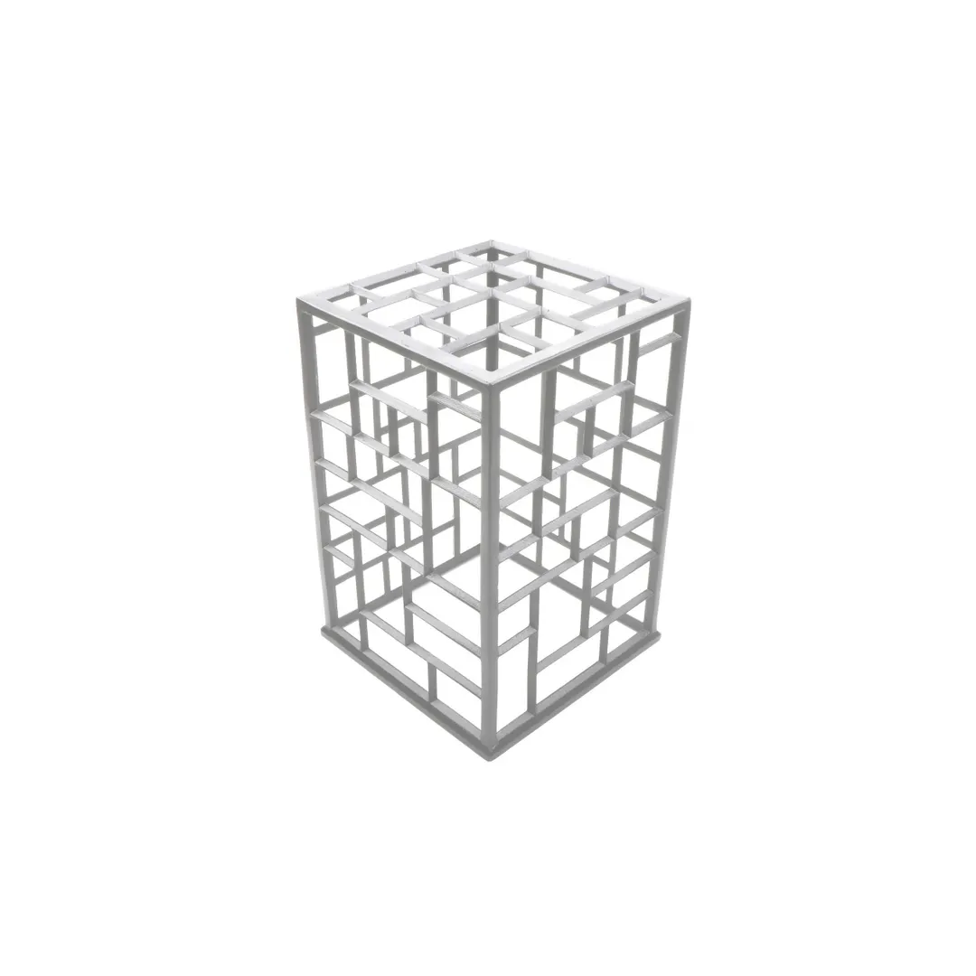 GET MONPDC11WW Bugambilia Mondrian Riser: 11" L x 11" W x 10-3/4" H Aluminum White Powder‑Coated