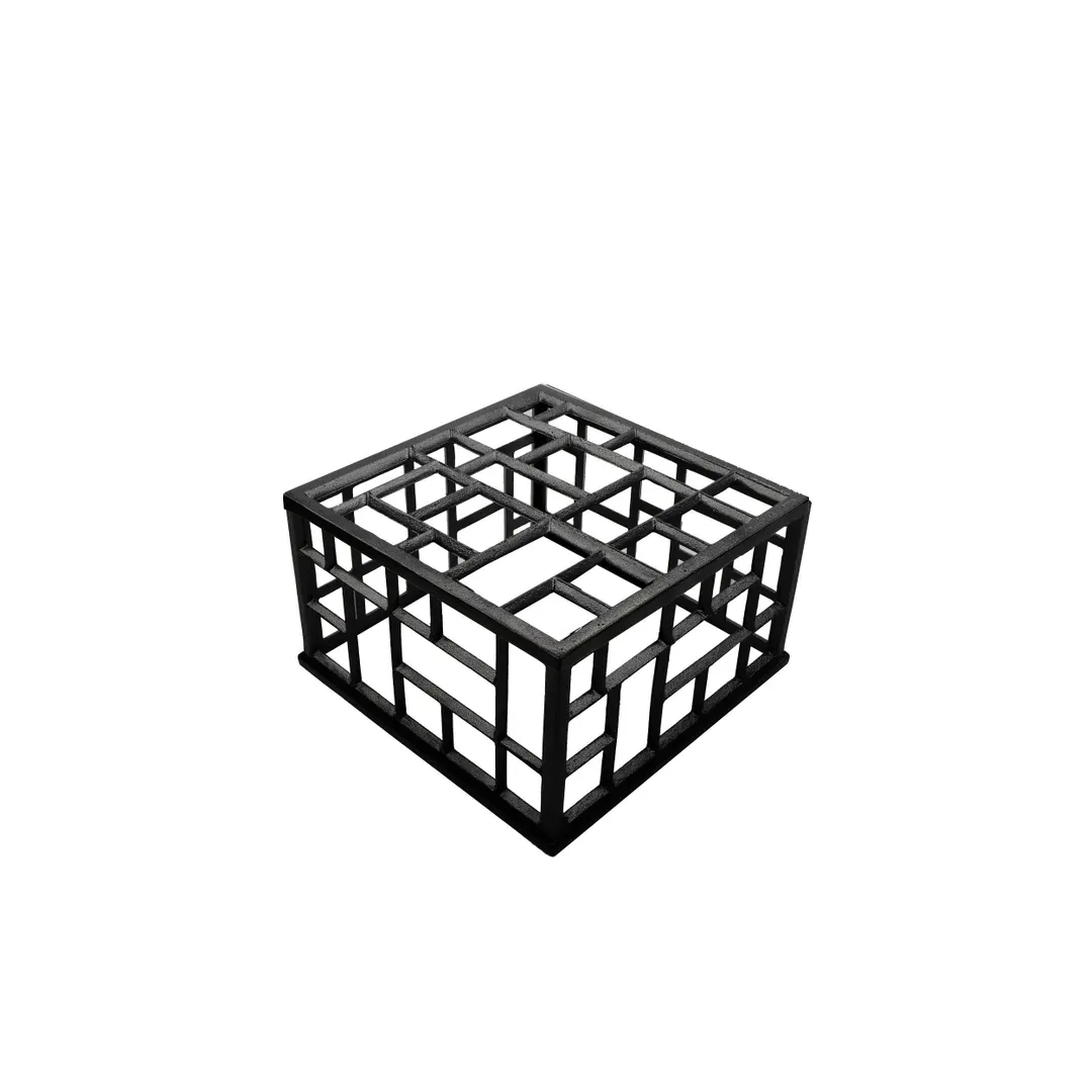 GET MONPDC13BB Bugambilia Mondrian Riser, 13" L x 6‑3/4" H, Black Aluminum, 10‑19" W x 5‑8" H