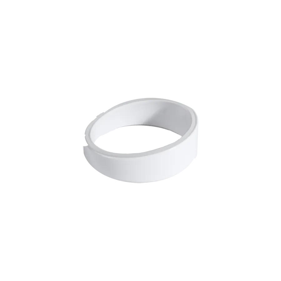 GET MR351-W Elite Global Solutions Melamine Meta Riser, 3-1/2" Dia. x 1-1/8"H, White
