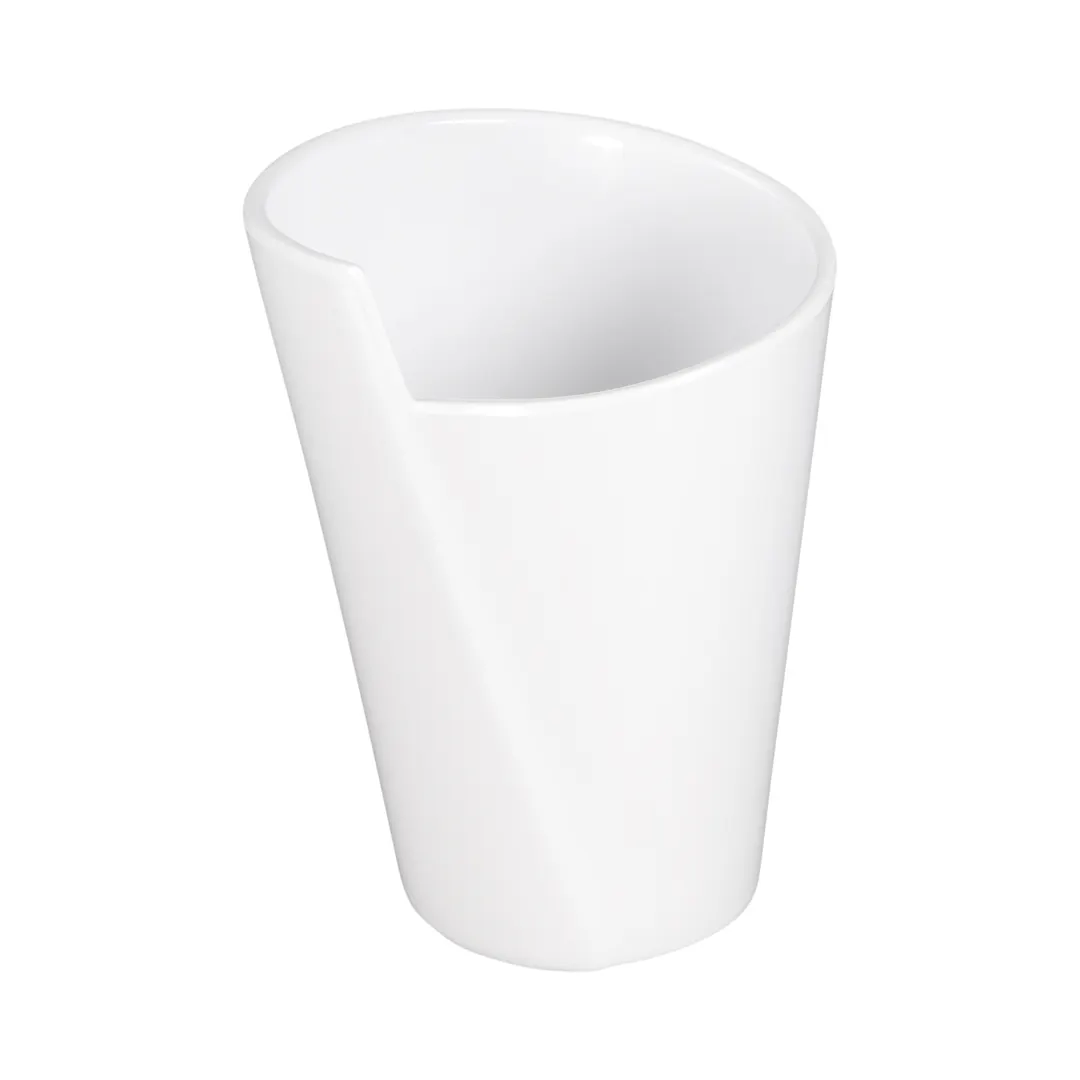 GET MW32-W Dressing Crock, 32 oz., 4-3/4" Dia. x 7" H, 1 qt, White, Melamine, Spiral Design