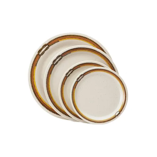 GET NP-6-RD Plate, 6½" Round, Narrow Rim, Melamine, Patterned, BPA‑Free, Dishwasher‑Safe – Dozen