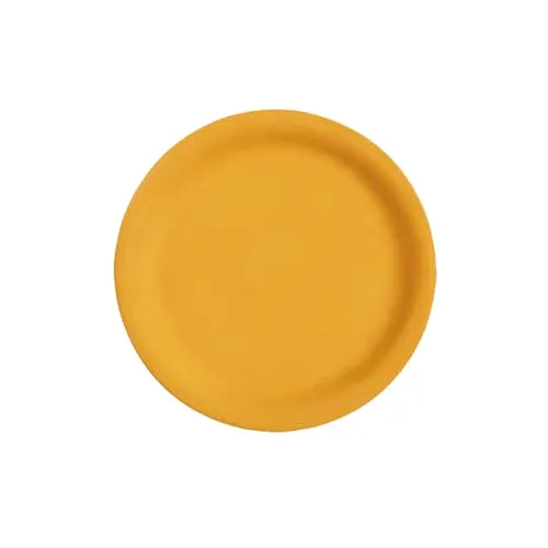 GET NP-6-TY Diamond Mardi Gras Plate, 6.5" Dia., Round, Narrow Rim, Melamine, Yellow - Dozen