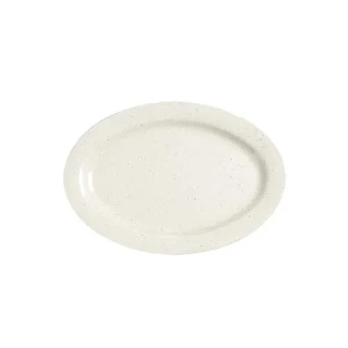 GET OP-115-IR Santa Fe™ Platter, 11½" x 8" Oval Melamine, Beige, Break‑Resistant - 1 Dozen