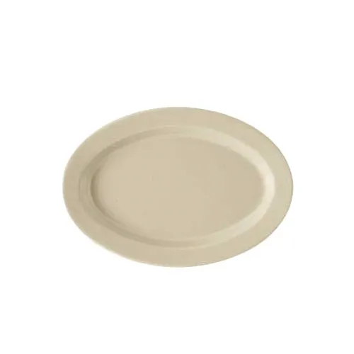 GET OP-115-S Tahoe™ Platter, 11-1/2" x 8" Oval Melamine, Beige, Break‑Resistant - 1 Dozen