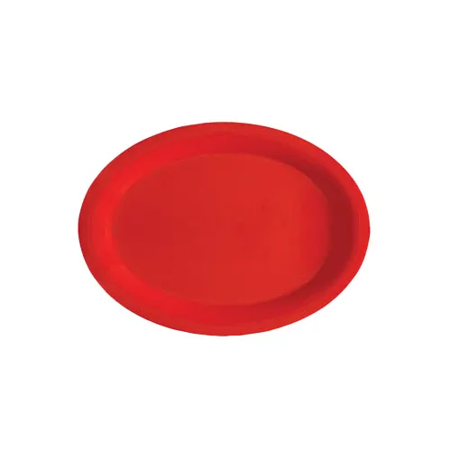 GET OP-120-RSP Red Platter 12" x 9" Oval Melamine BreakResist Dishwasher‑Safe BPA‑Free NSF - Dozen