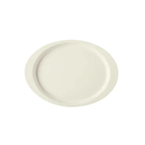 GET OP-145-DI Diamond Ivory™ Platter, 14-3/4" L x 10-1/2" W Oval Melamine Ivory BPA‑Free NSF - Dozen