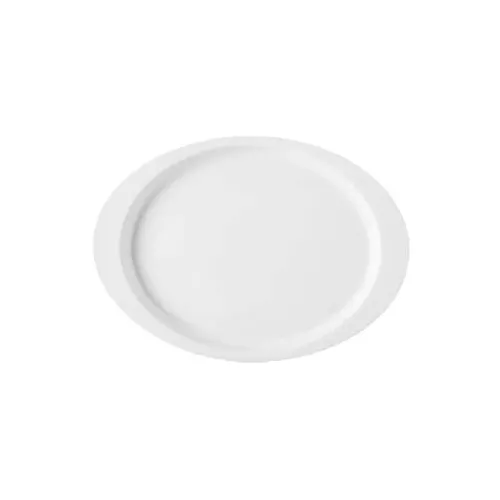 GET OP-145-DW Oval Platter 14-3/4" X 10-1/2" White Melamine, Dishwasher‑Safe, NSF - 1 Dozen