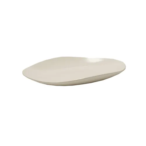 GET OP-1518-W Osslo™ Platter, 15"L x 11"W, Oval, Flare, Melamine, White