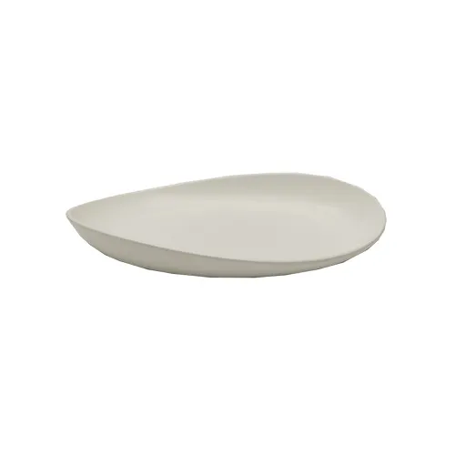 GET OP-1690-W Osslo Oval Melamine Platter, 16" x 9" x 3/4", White, Break-Resistant, Dishwasher Safe