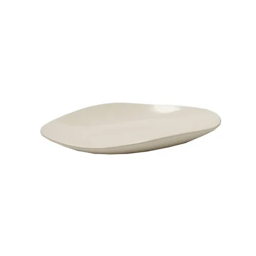 GET OP-1813-AW Osslo Oval Melamine Platter 17-3/4" L x 13" W, White, Break‑Resistant, Dishwasher Safe