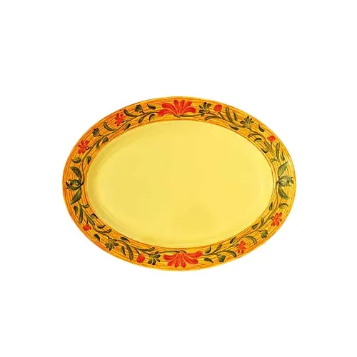 GET OP-618-VN Venetian Platter, 18" x 13-1/2", Oval, Break-Resistant, Melamine, NSF