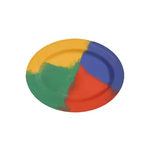 GET OP-621-CE Celebration Oval Platter, 21" L x 15" W, Break-Resistant, BPA-Free, NSF Melamine