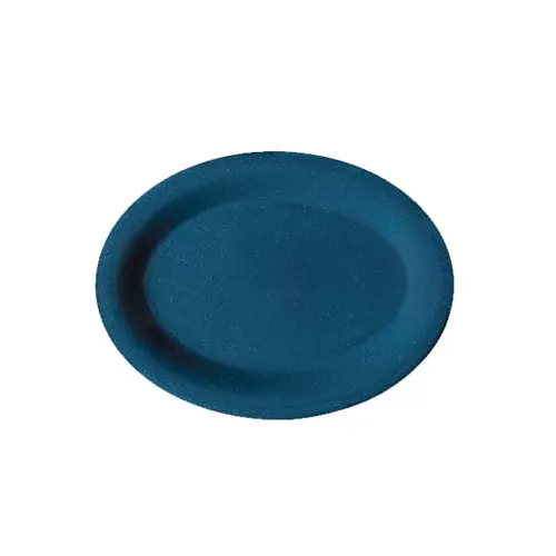 GET OP-950-TB Texas Blue™ Oval Platter, 9-3/4" x 7-1/4" Melamine, Dishwasher Safe, NSF - 1 Dozen