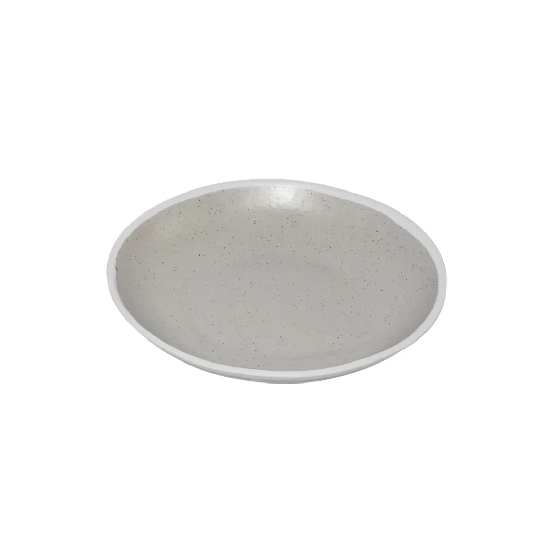 GET P-100-DVG - Soup Plate, 10" Dia x 1.5" H, 1 Qt, Melamine, Dove Gray, BPA‑Free - Dozen