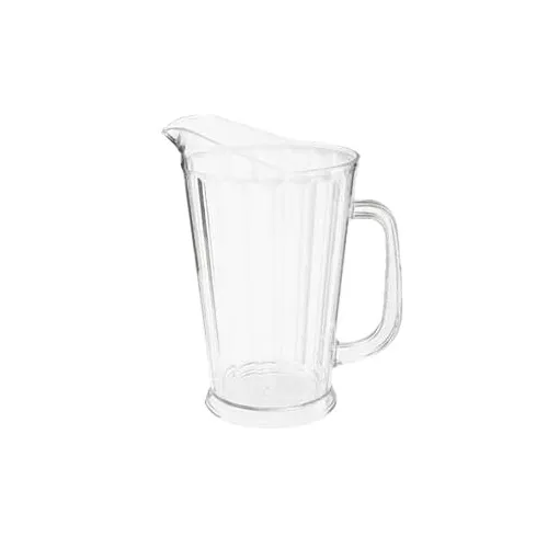 GET P-1064-1-CL Beer Pitcher, 60 Oz (9"" Tall), Clear SAN Plastic Handle, NSF Certified - 1 Dozen