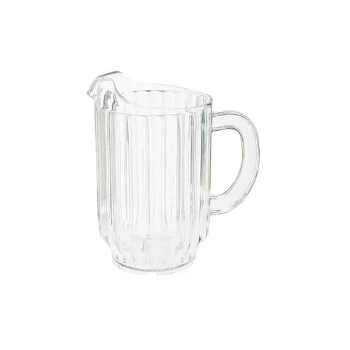 GET P-2064-1-CL Water Pitcher, 60 Oz, 7½" Dia x 8½" H, Clear SAN, Handle, NSF - 1 Dozen
