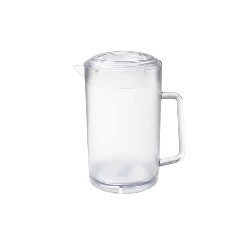 GET P-3064-1-CL Water Pitcher, 64 Oz, 7.5" Dia X 8.5" H, Clear SAN with Handle and Lid - Dozen