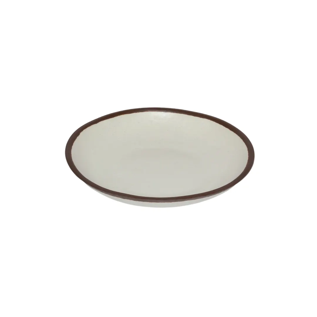 GET P-83-CRM Pottery Market Plate - 8-3/10" Dia Small Round Coupe, Cream Beige Melamine - 1 Dozen