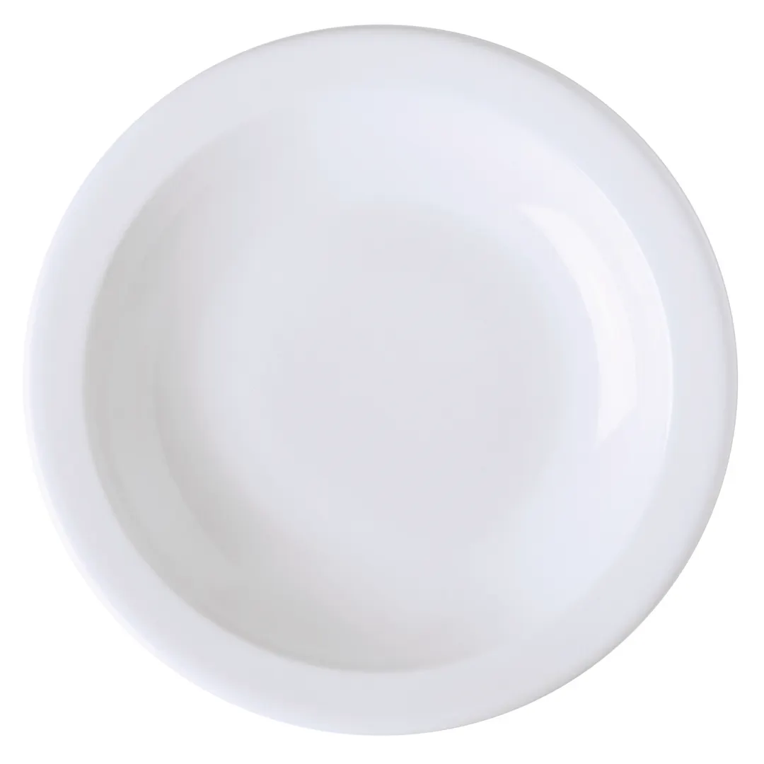 GET PA1101812724 Plate, 11" Round Porcelain White Narrow Rim Rolled Edge Safe to 380°F - 1 Dozen