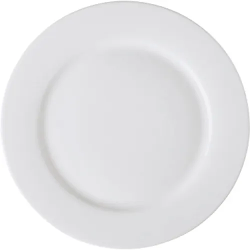 GET PA1101902912 12.25" Porcelain Plate, Rolled Edge, Scratch-Resist, Oven Safe 380°F - Dozen