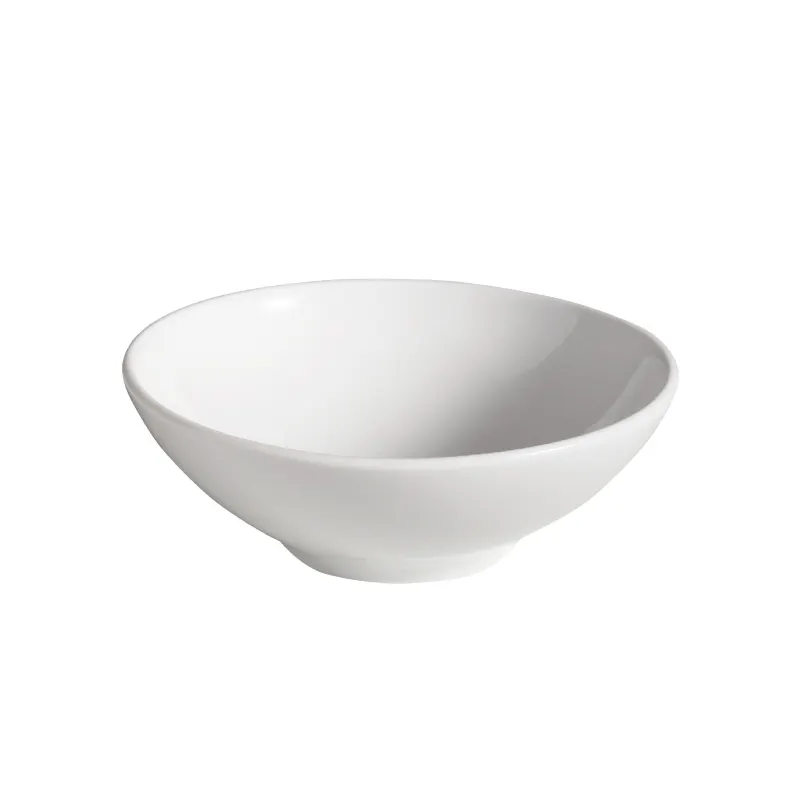GET PA1101920024 Mini Bowl, 1.4 Oz., 3" Dia., Round, Rolled Edge, Porcelain, Bright White - 1 Dozen