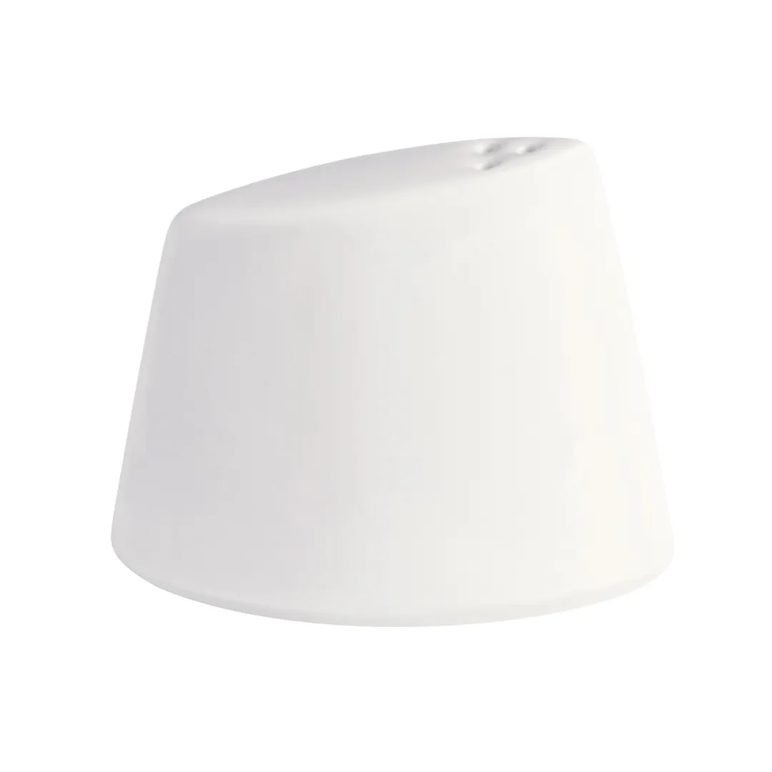 GET PA1101929812 Salt Shaker, 2.5 Oz., 2-5/8" H Porcelain White Microwave/Oven Safe 380°F -1 Dozen