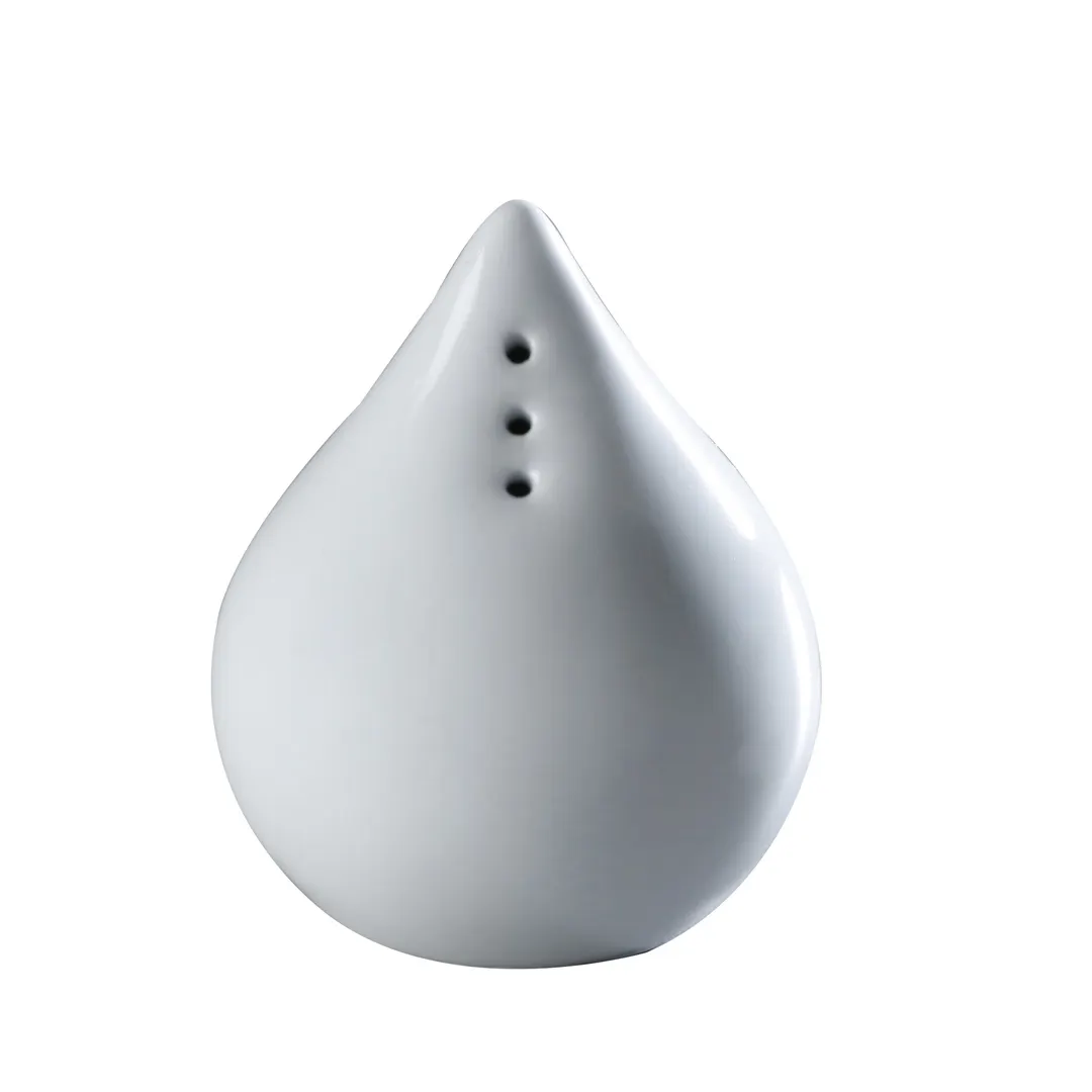 GET PA1101989812 Salt Shaker, 2-1/6" Porcelain, White, Scratch-Resistant, Dishwasher Safe - 1 Dozen