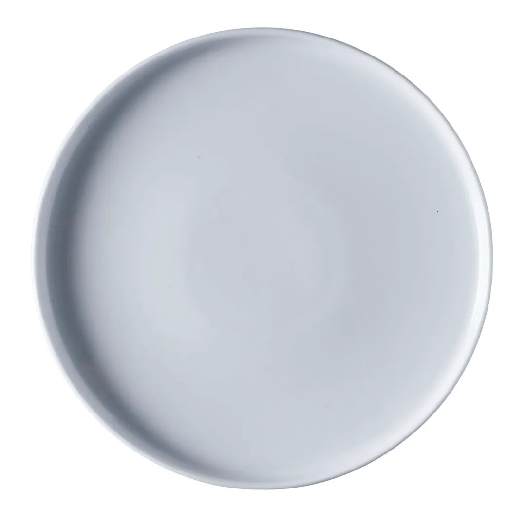 GET PA1101992812 - 11" Round Porcelain Plate, Narrow Rim, Rolled Edge, Corona - Dozen
