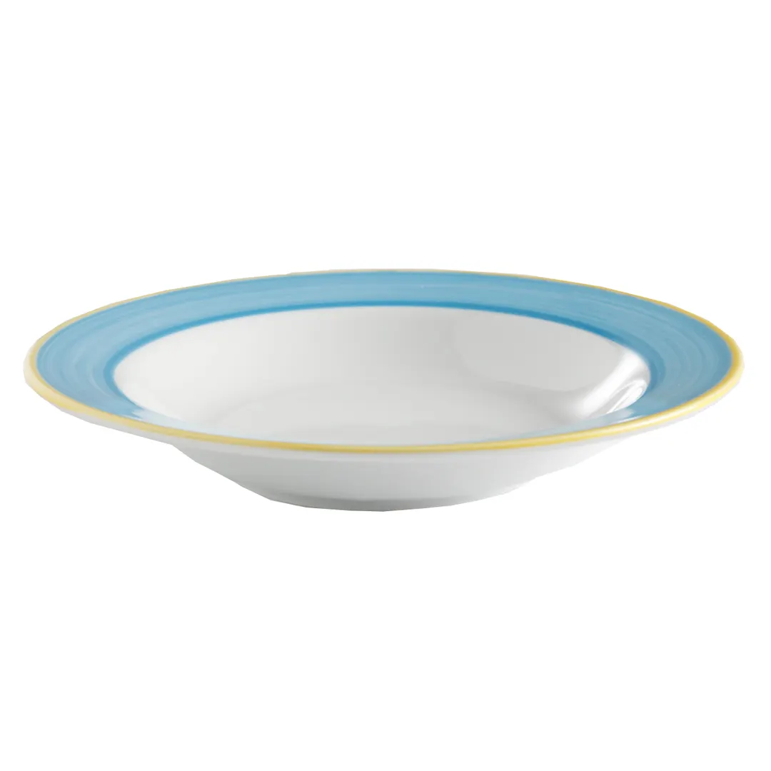 GET PA1601703624 Soup Bowl, 9‑7/10 oz, 9" Round, Porcelain Yellow, Colorful, Safe 380°F - 1 Dozen