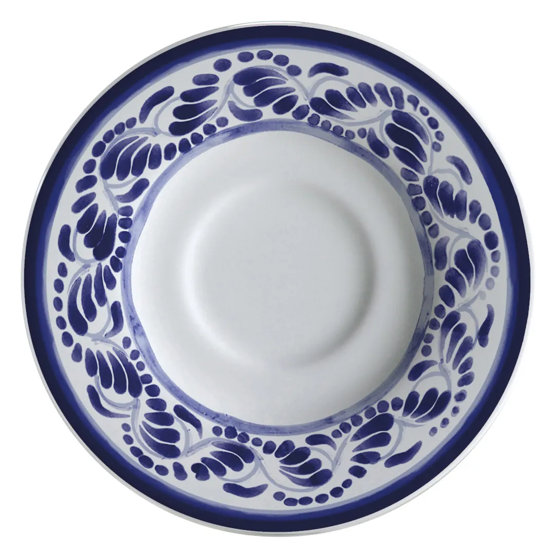GET PA1678900324 Tea/Bouillon Saucer, 6.5" Dia., Rolled Edge, Porcelain, Microwave & Oven Safe 1 Dozen
