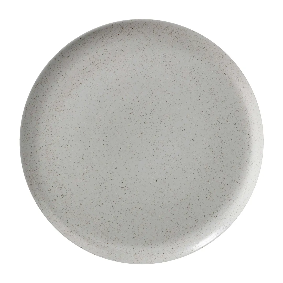 GET PA1944712324 - 9" Round Porcelain Plate, Coupe Rim, Cosmos Moon Glaze, Rolled Edge - 1 Dozen