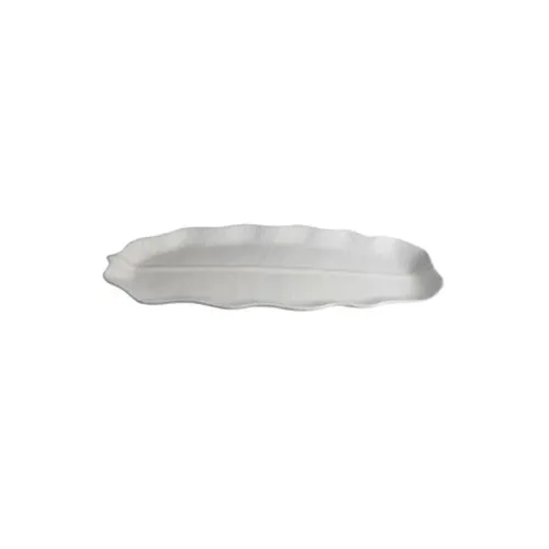 GET PHP02J - Bugambilia Palm Leaf Tray, 19.7" L x 9" W x 1-1/4" Deep, Aluminum Jade Resin