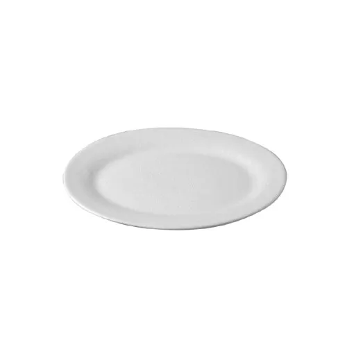 GET PO004WG Bugambilia Platter - 169 oz Oval Aluminum, Willow Green, 21-1/2"L×17"W×2-1/4"D