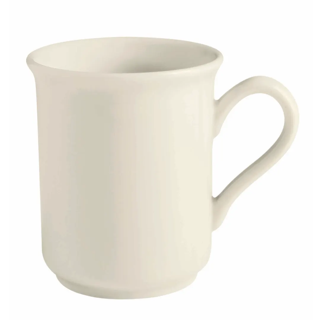 GET PP1100606124 Mug, 11 Oz., 5" Rolled Edge, Scratch-Resist, Microwave Safe, Porcelain - 1 Dozen